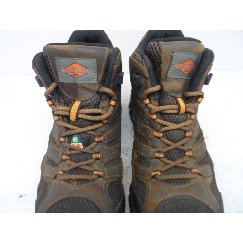Merrell Mens Moab 2 Ventilator Mid Waterproof Comp Toe CSA Work Boot Brown 7W - Picture 7 of 13